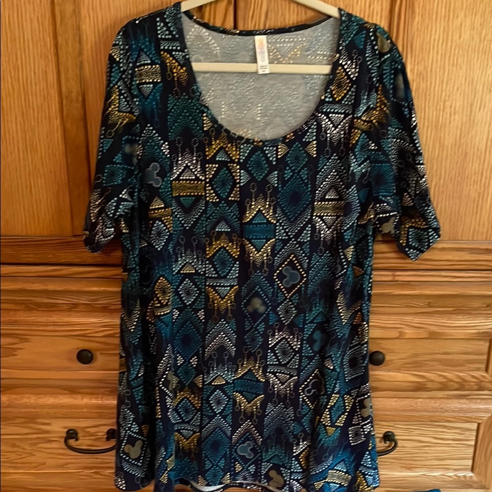 LuLaRoe Blue Disney Perfect Tee